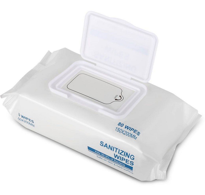 Hand sanitizing wipes