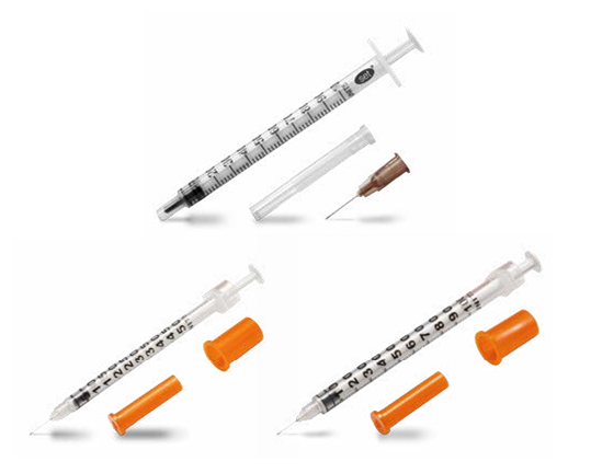 Insulin and Tuberculin Syringes