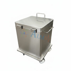 High Energy PET Sharp Shield Container with wheels - Image 3