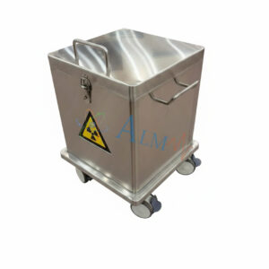 High Energy PET Sharp Shield Container with wheels - Image 2
