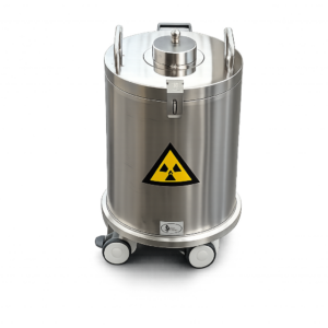 High Energy PET Sharp Shield Container with wheels - Image 1